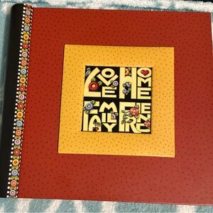 NWT Mary Engelbreit "Love Home Family Friends" Deluxe Greeting Card Organizer
